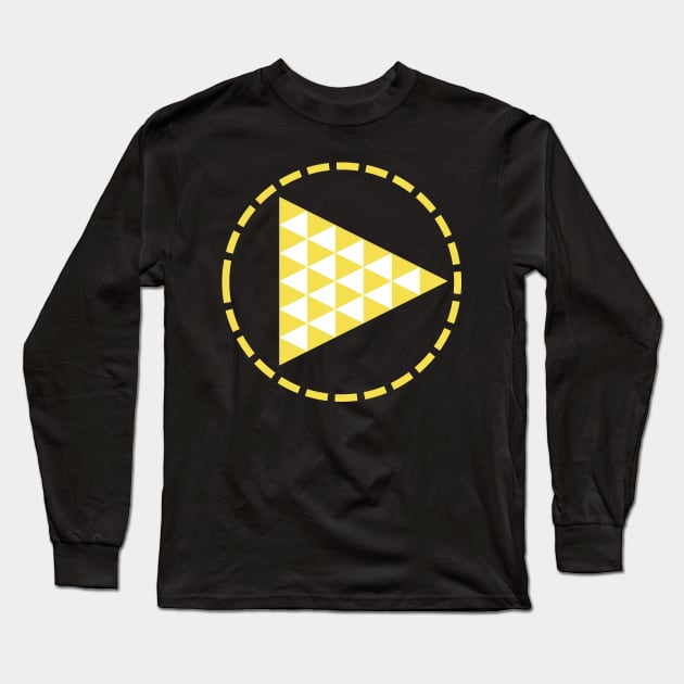 Punk Play Button Long Sleeve T-Shirt by yayor